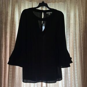 She + Sky Elegant Black Top